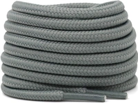 GRAH SANGRAH® (2 Pair) Shoelaces for Thick Round Climbing, Hiking, Boot, Running , Sport Shoes Laces  - 120 CM, Grey